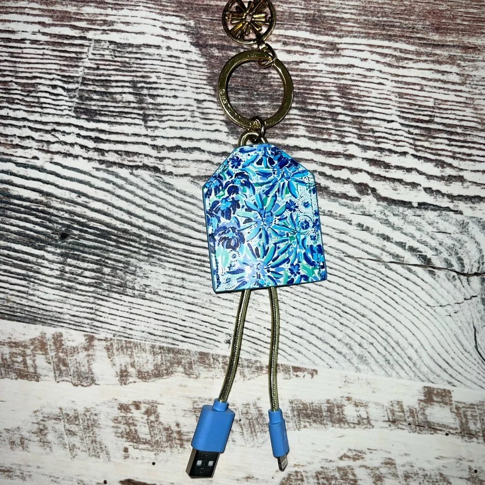 Lilly Pulitzer USB Charging Keychain